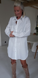 BASIC shirt dress white