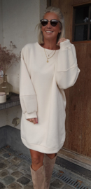 DJOELI sweatshirt fleece dress ecru