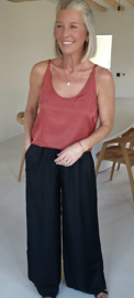 SALLI satin loose pants black
