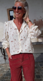 MISSIE cotton blouse terra