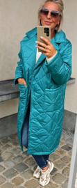 ANDA maxi jacket teal