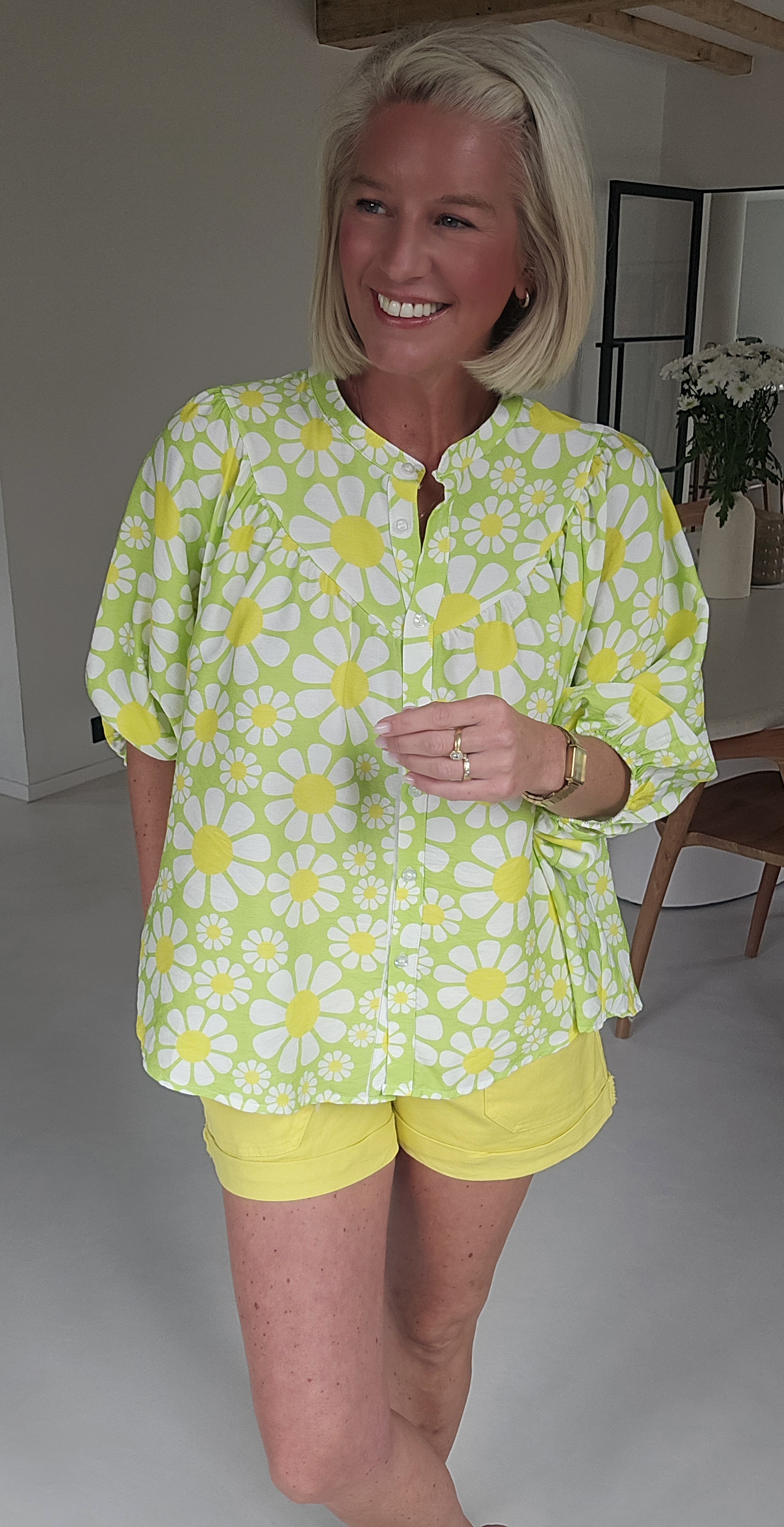 BEA viscose blouse fresh green