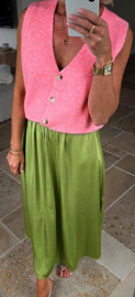 RUBI sleeveless knit cardigan pink