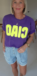 CIAO cotton T-shirt purple