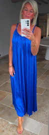 TORINI maxi satin dress kings blue