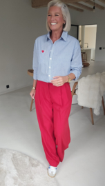 ROSALINE stripe shirt blue