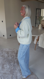 STEPHANIE reversible jacket blue