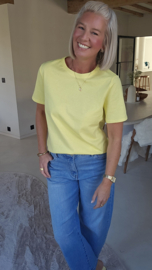 SOLARA basic cotton tee yellow