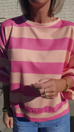 CANDY CRUSH sweatshirt salmon fuschia