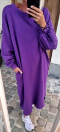 TILIE sweatshirt dress violet
