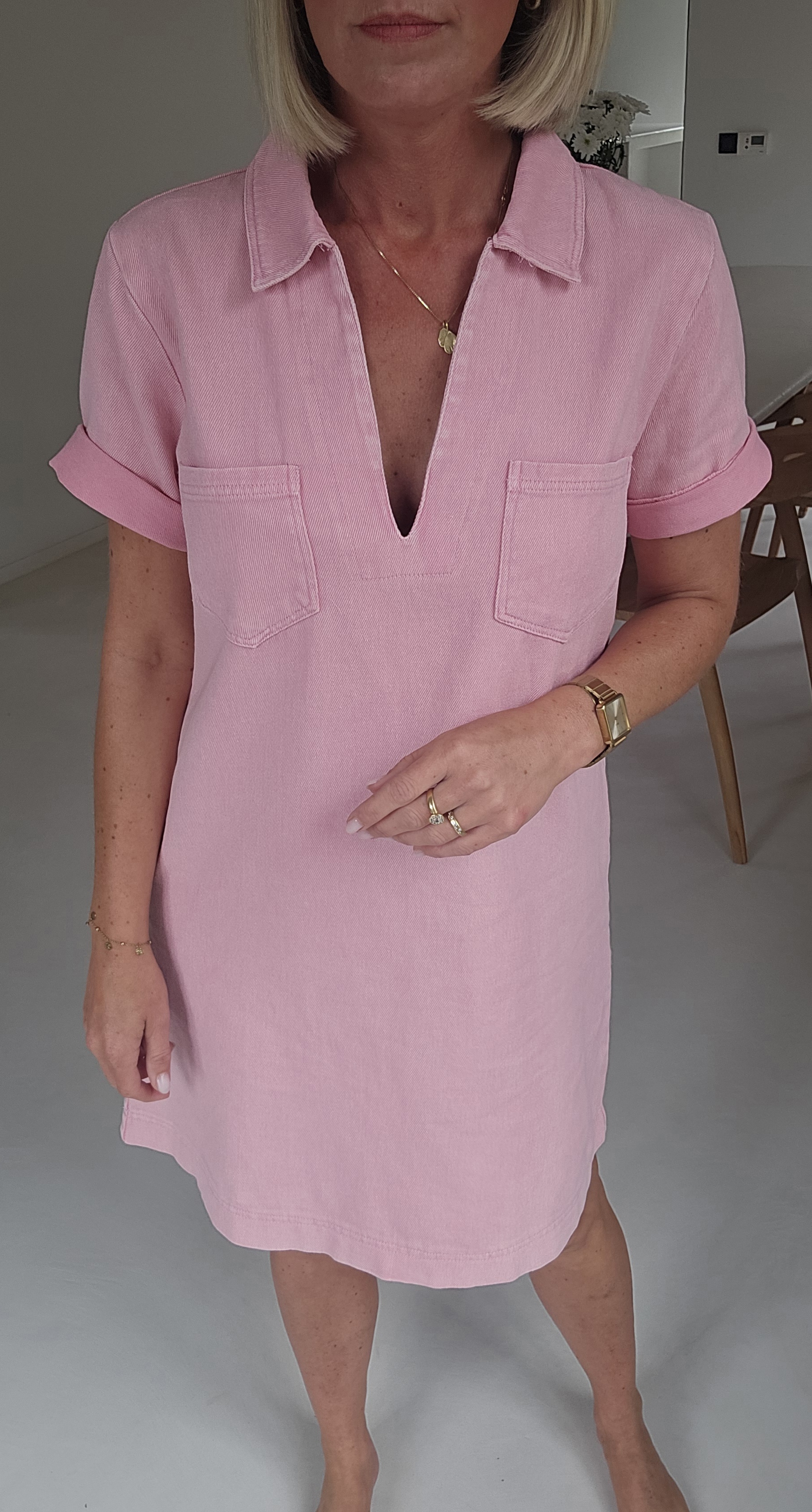 THE PERFECT JEANS 2 dress soft pink