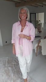 DREAM BIG striped shirt pink