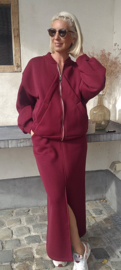 LIZ sweatshirt skirt burgundy