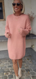 MANDINE midi knit dress soft pink