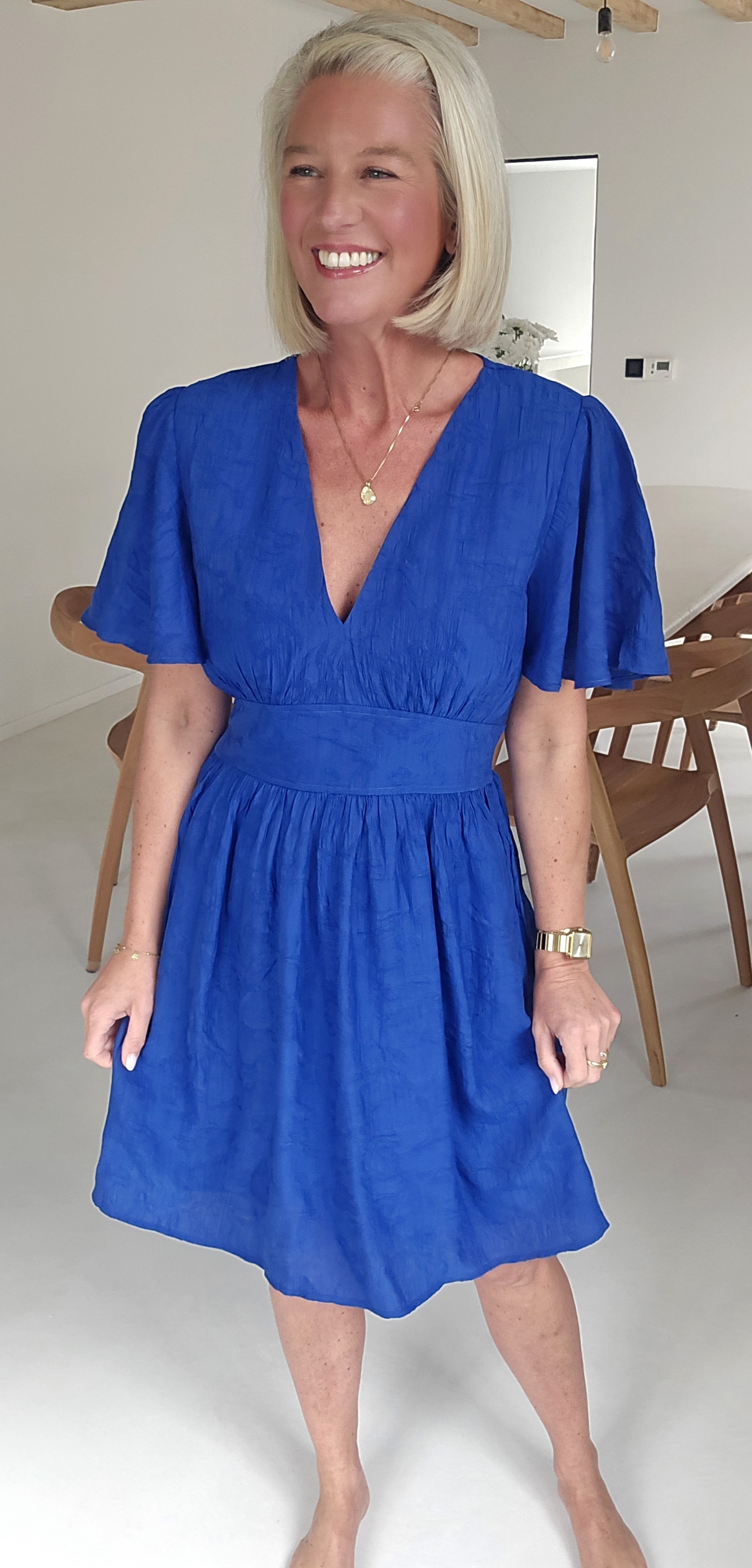 KIERA party dress kobalt blue