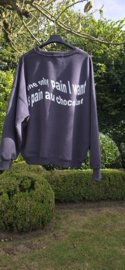 PAIN AU CHOCOLAT sweatshirt navy