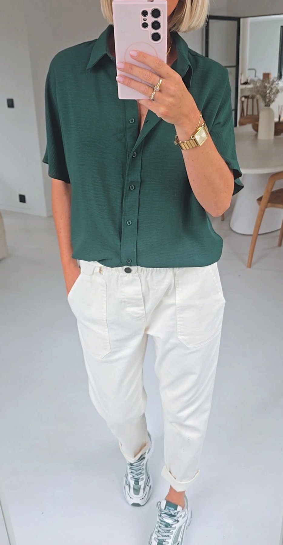 MIA short-sleeved shirt forest green