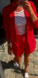 BUYorCRY suit red shorts
