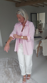 DREAM BIG striped shirt pink