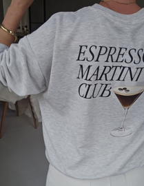 ESPRESSO MARTINI sweatshirt grey
