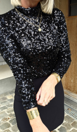 SHINE cropped top black