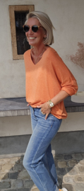 BUYorCRY summer knit grainy orange