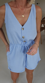 BELLICI linen playsuit soft blue