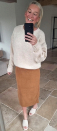 IZE soft velvet skirt camel