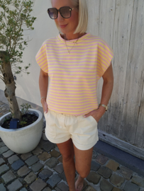 STRIPED BREEZE top pink yellow