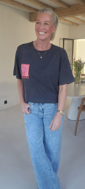 LE SOLEIL cotton T-shirt black