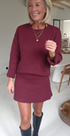 BONITA knit set burgundy