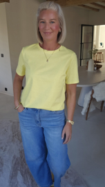 SOLARA basic cotton tee yellow
