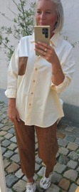 MADISON oversized cotton shirt vanilla
