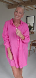 AMALFI tetra shirt dress fuschia