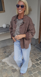 THE PERFECT JEANS jacket chocolat