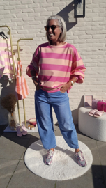 CANDY CRUSH sweatshirt salmon fuschia