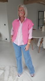 ROSALINE stripe shirt pink