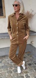 AMINA corduroy jumpsuit camel