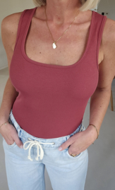 BASIC 2 cotton top burgundy