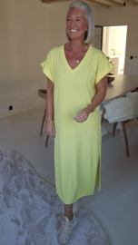 MELTE maxi T-shirt dress yellow