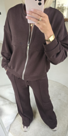 JUNA jogger sweat pants chocolat