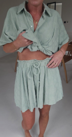 BEACH TIME terry set soft mint