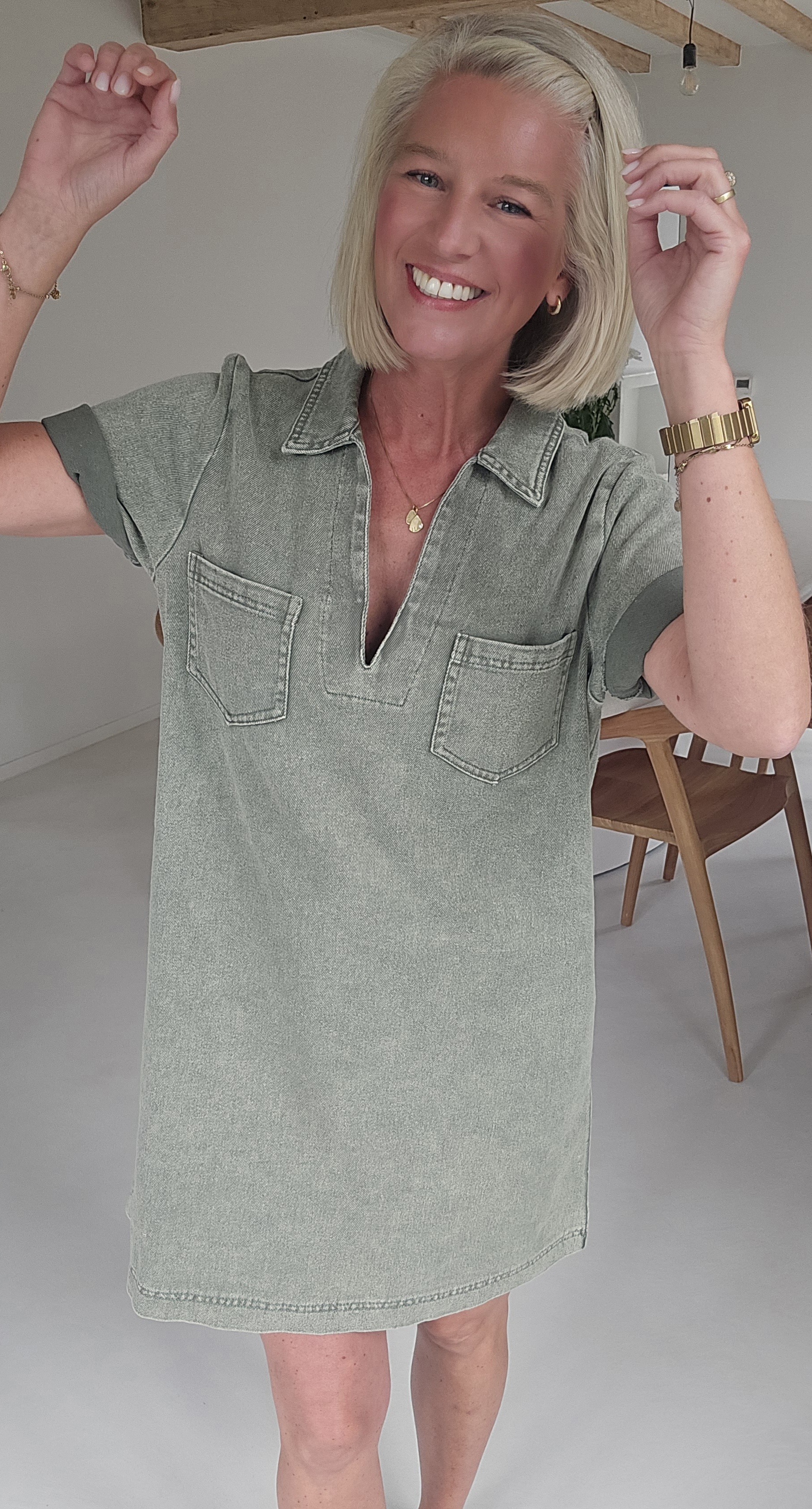 THE PERFECT JEANS 2 dress khaki
