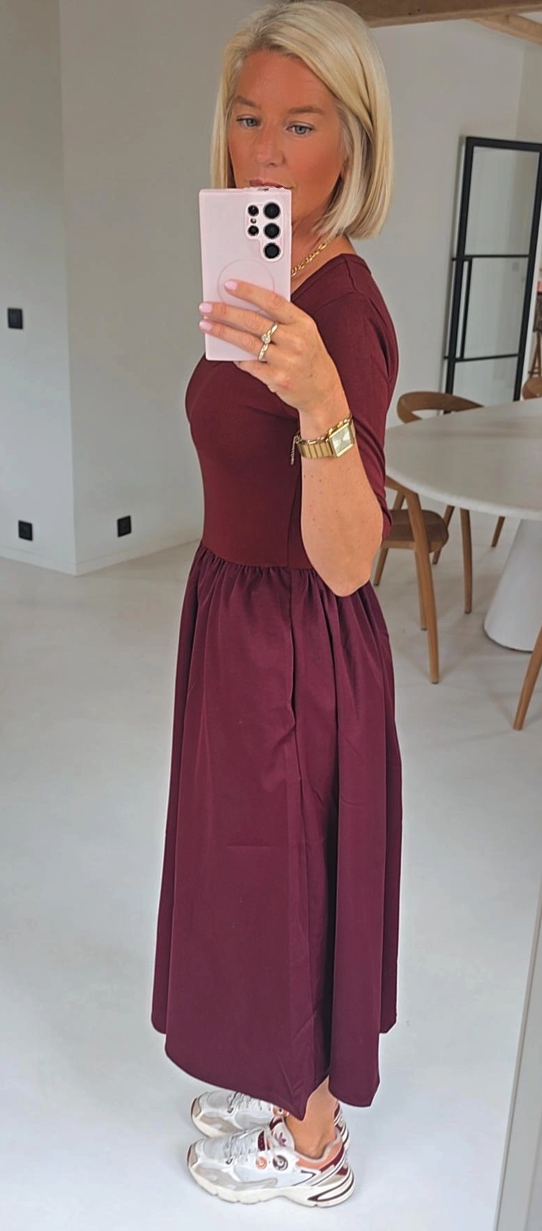 SEZANNA maxi dress burgundy