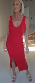 COLIA knit dress red