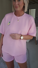 PINEAPPLE summer sweat set pink