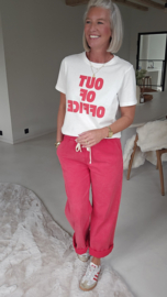OUT OF OFFICE tee red