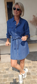 ROMY cotton jeans shirt dress