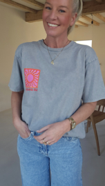 LE SOLEIL cotton T-shirt grey