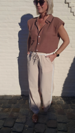 SAVANNAH linen pants beige